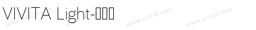 VIVITA Light字体转换